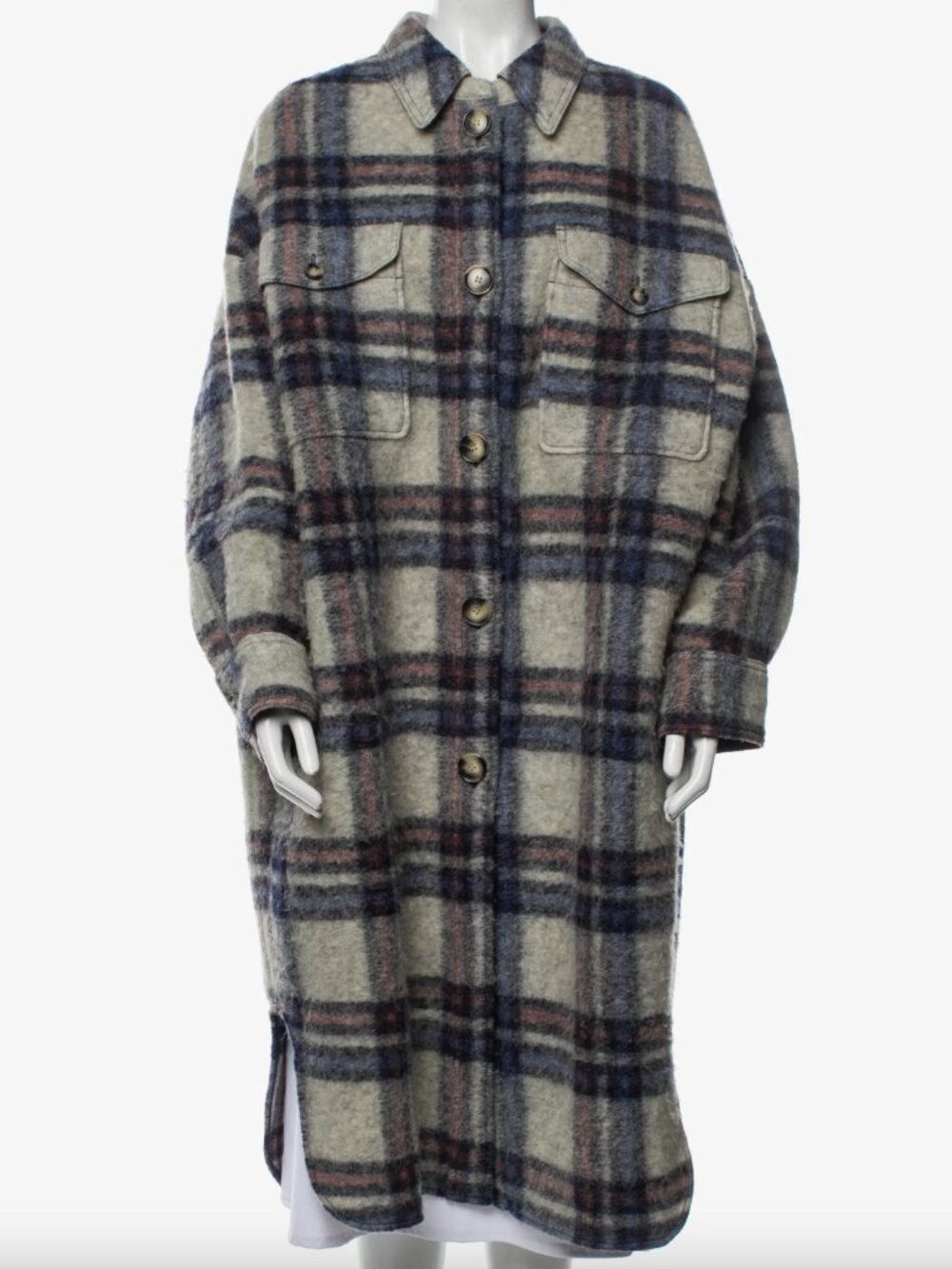 Étoile Isabel Marant Gabrion Plaid Check Coat